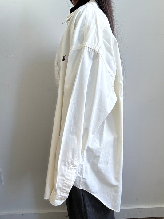 Vintage Ralph Lauren White Button-Up Size XXL