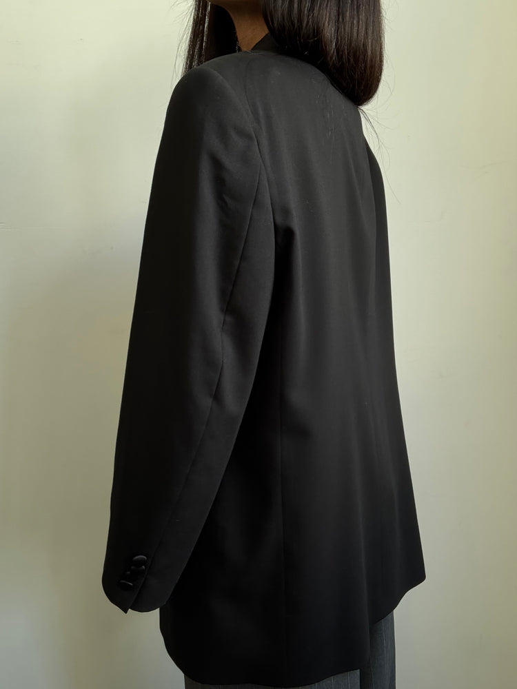 Vintage Tuxedo Blazer in Black Size Medium