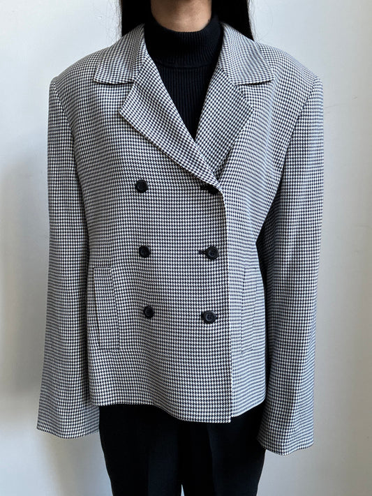 Vintage Houndstooth Blazer in Size M/L