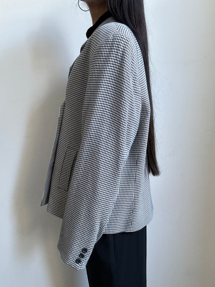 Vintage Houndstooth Blazer in Size M/L