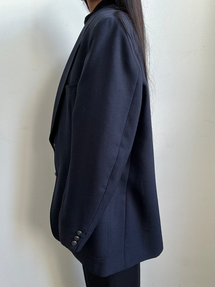 Vintage Navy Twill Classic Blazer Size M