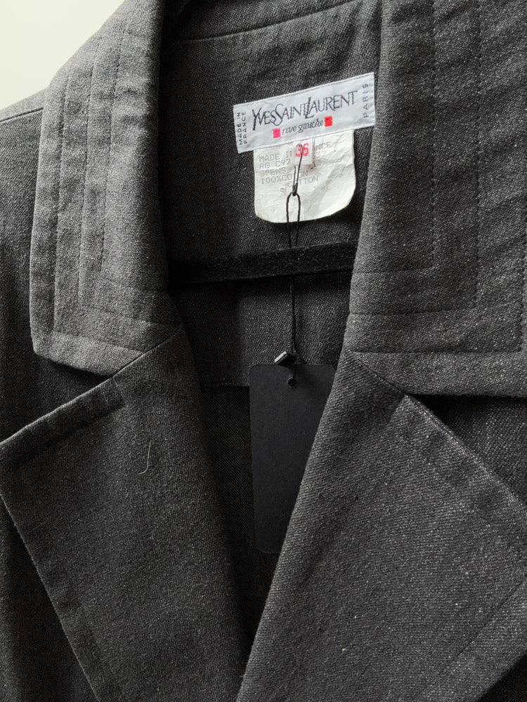 Vintage Yves Saint Laurent Denim Blazer Size S