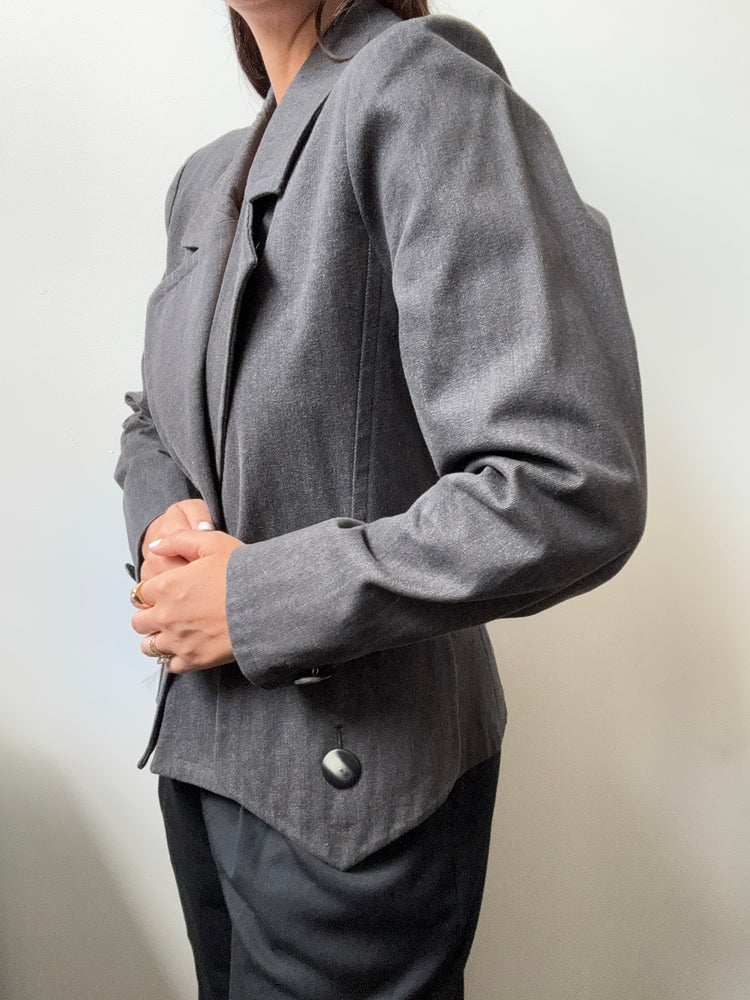 Vintage Yves Saint Laurent Denim Blazer Size S