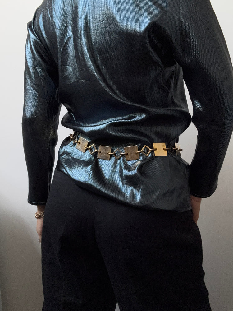 Vintage Yves Saint Laurent Gold-Toned Chain Link Belt Size Small