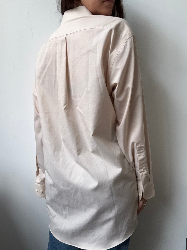 Vintage Beige Button-Up Size Large