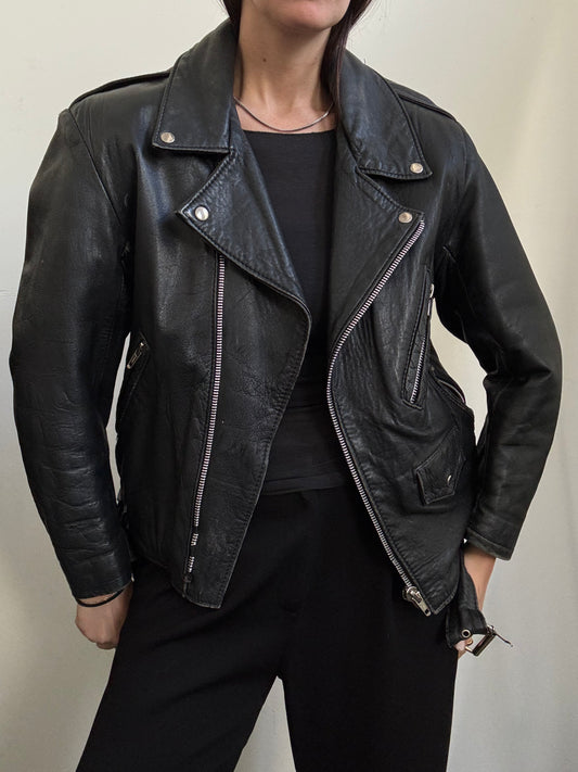 Vintage Italian Moto Bomber in Size S