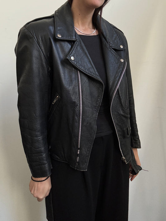 Vintage Italian Moto Bomber in Size S