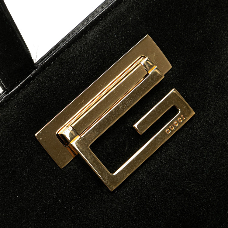 Vintage Gucci Suede Handbag