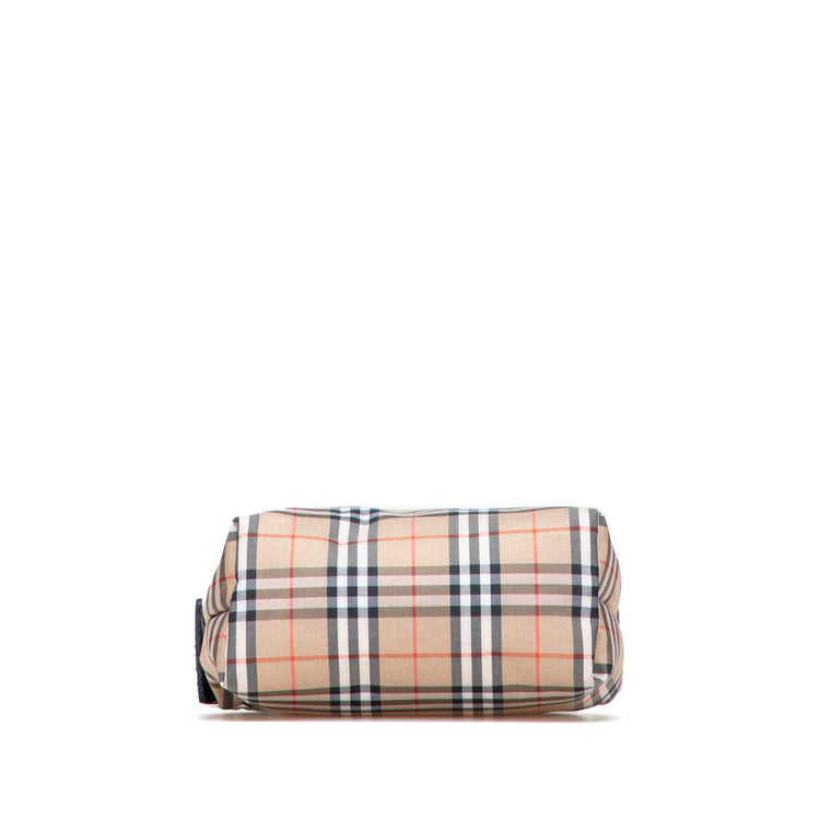Vintage Burberrys House Check Canvas Handbag