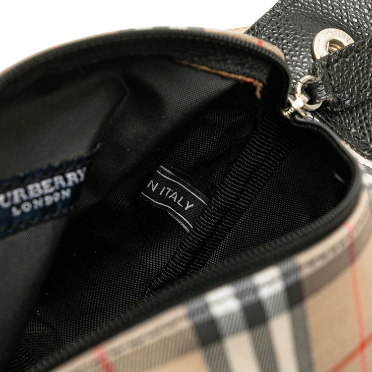 Vintage Burberrys House Check Canvas Handbag