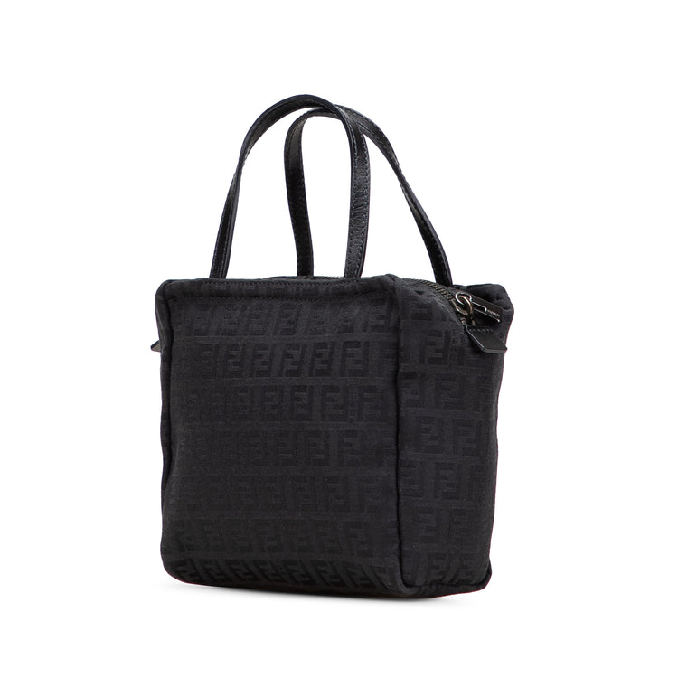 Vintage Fendi Mini Zucchino Canvas Handbag