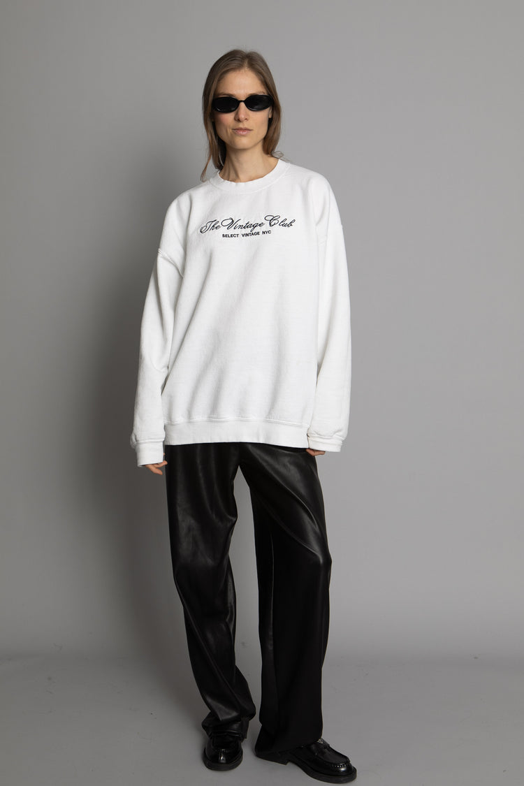 THE VINTAGE CLUB PULLOVER in WHITE