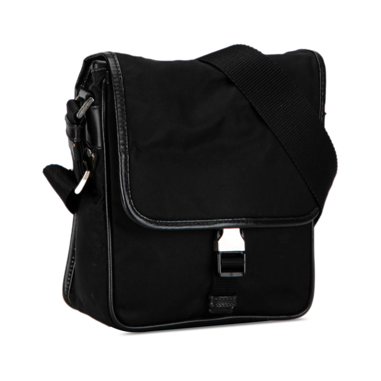 Vintage Prada Tessuto Buckle Messenger Bag