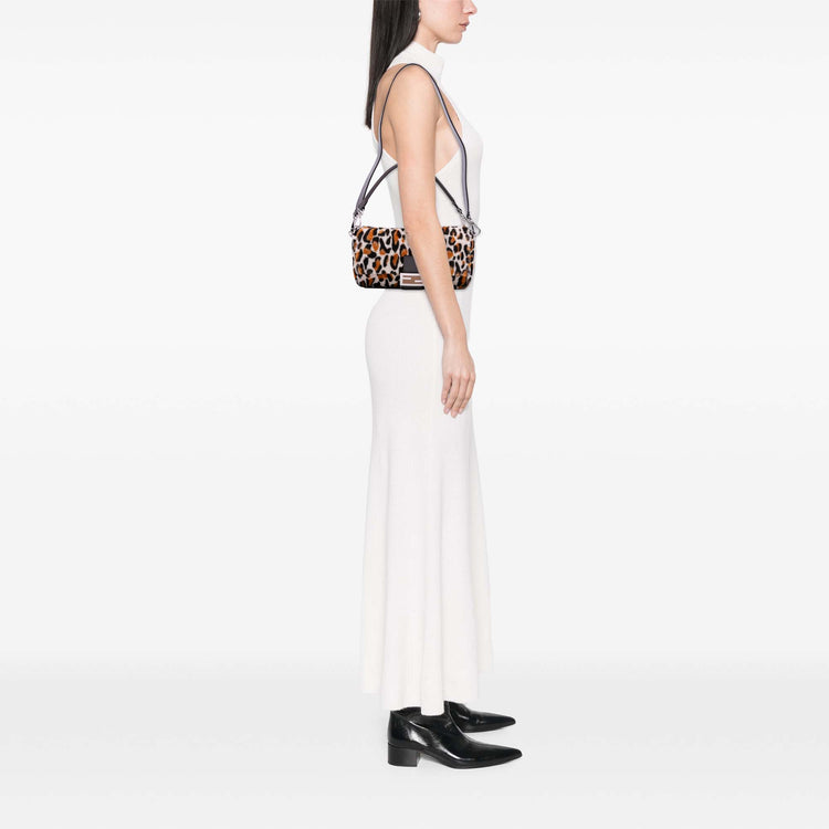Vintage 2010 Leopard Print Calf Hair Baguette