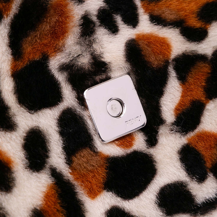Vintage 2010 Leopard Print Calf Hair Baguette