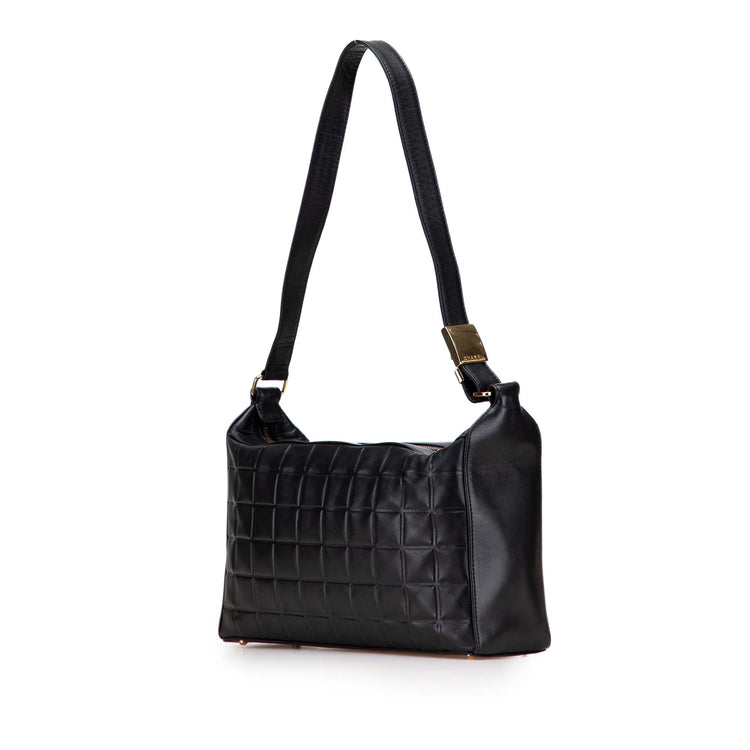 Vintage Chanel Medium Lambskin Chocolate Bar Shoulder Bag