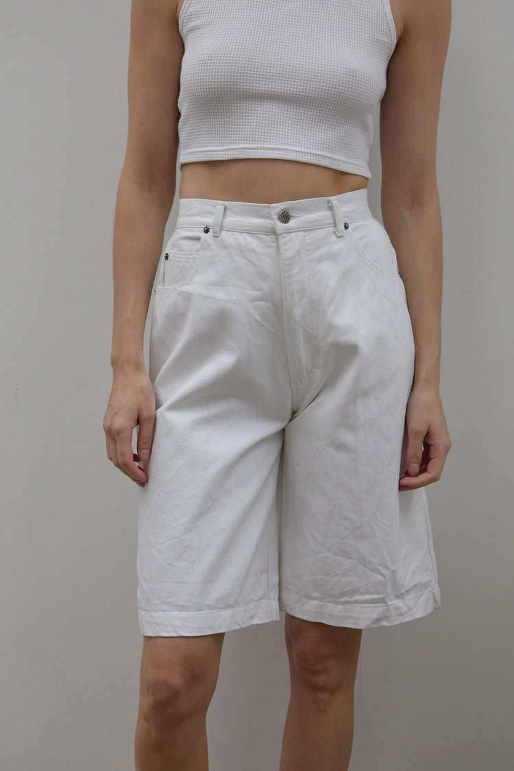 Vintage White Long Short Size XXS