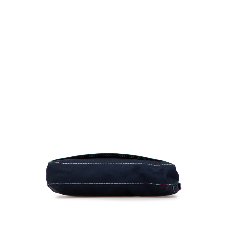 Vintage Fendi Denim Baguette Shoulder Bag