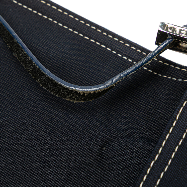 Vintage Fendi Denim Baguette Shoulder Bag