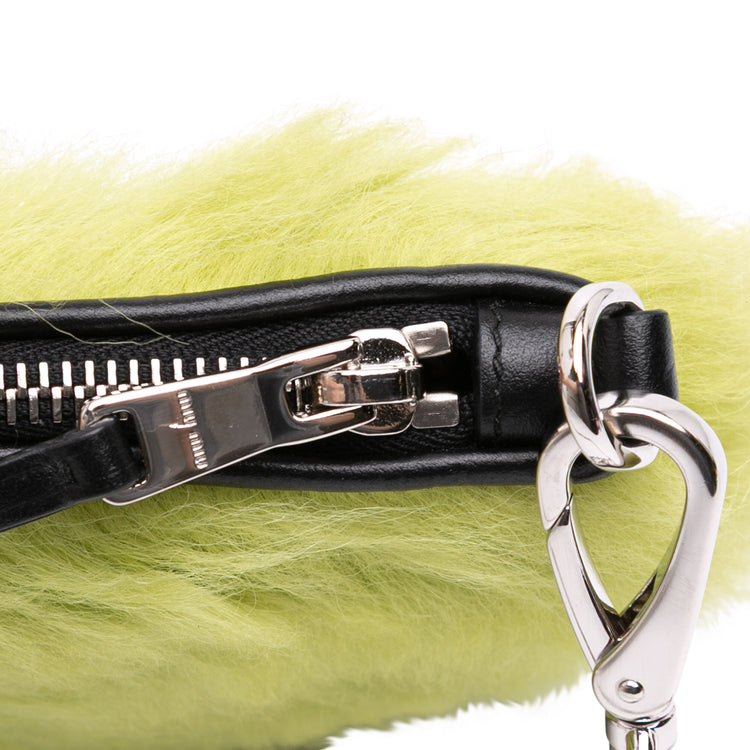 Vintage 2010 Fur Fendi Stripe Crossbody