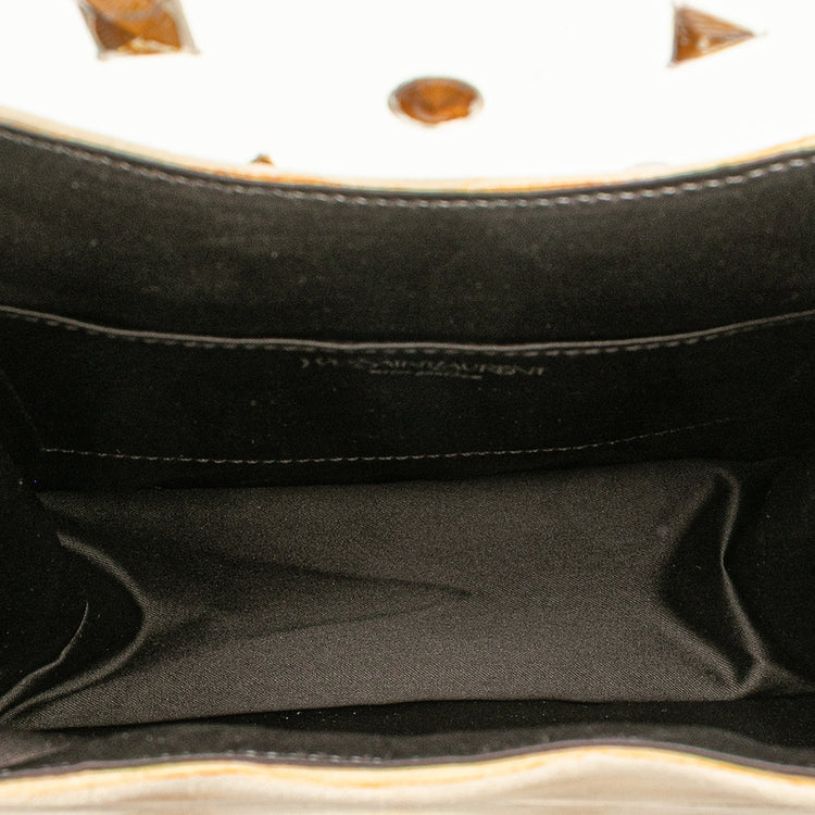Vintage 2005 YVES SAINT LAURENT Suede Crystal Handbag