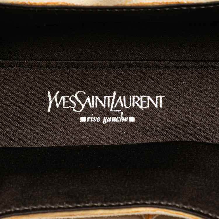 Vintage 2005 YVES SAINT LAURENT Suede Crystal Handbag