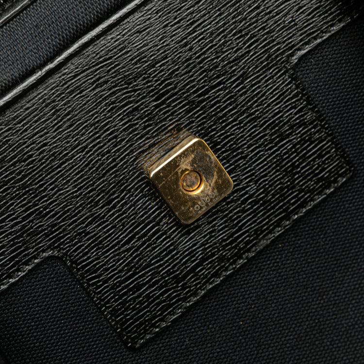 Vintage Gucci Canvas Square G Handbag