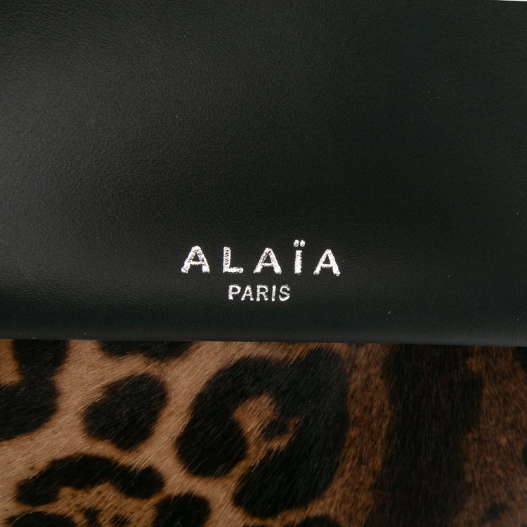 Vintage ALAIA Pony Hair and Leather Leopard Printed Tote