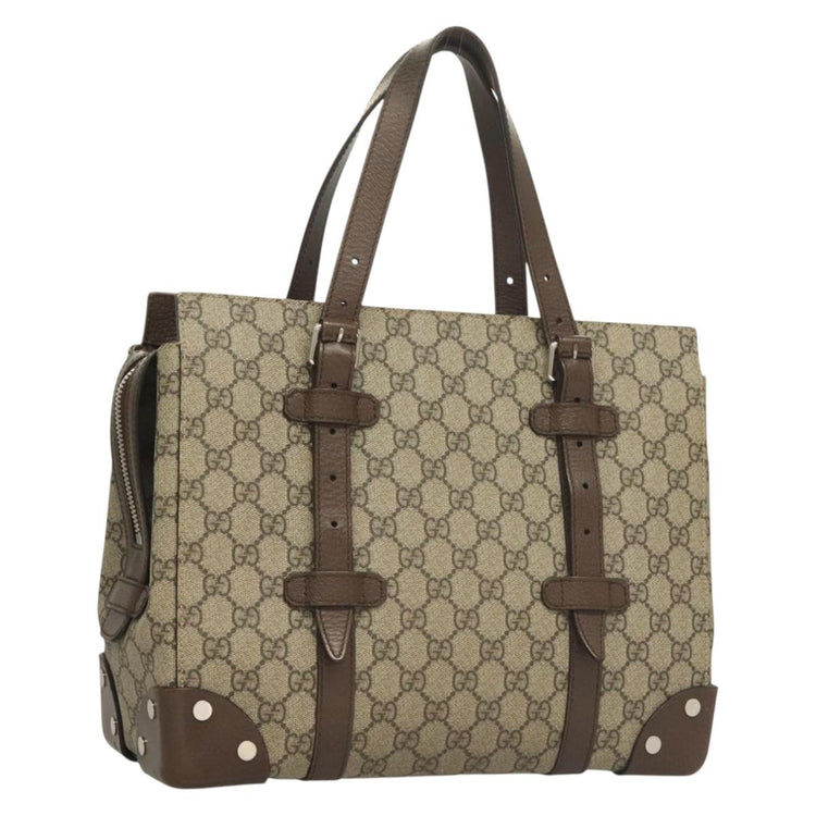 Beige Gucci GG Supreme Hand Bag
