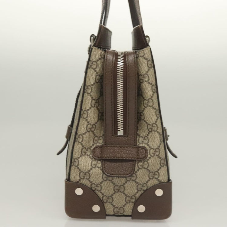 Beige Gucci GG Supreme Hand Bag