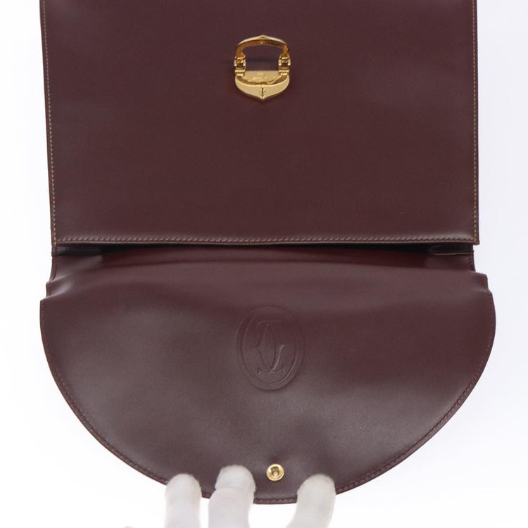 Vintage Cartier Red Classic Leather Bag