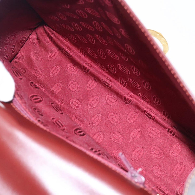 Vintage Cartier Red Classic Leather Bag