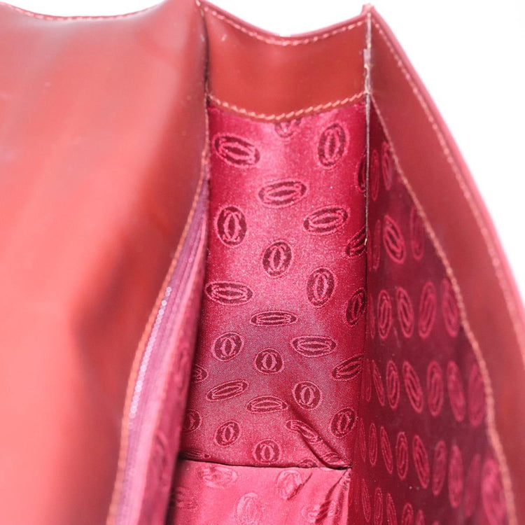 Vintage Cartier Red Classic Leather Bag