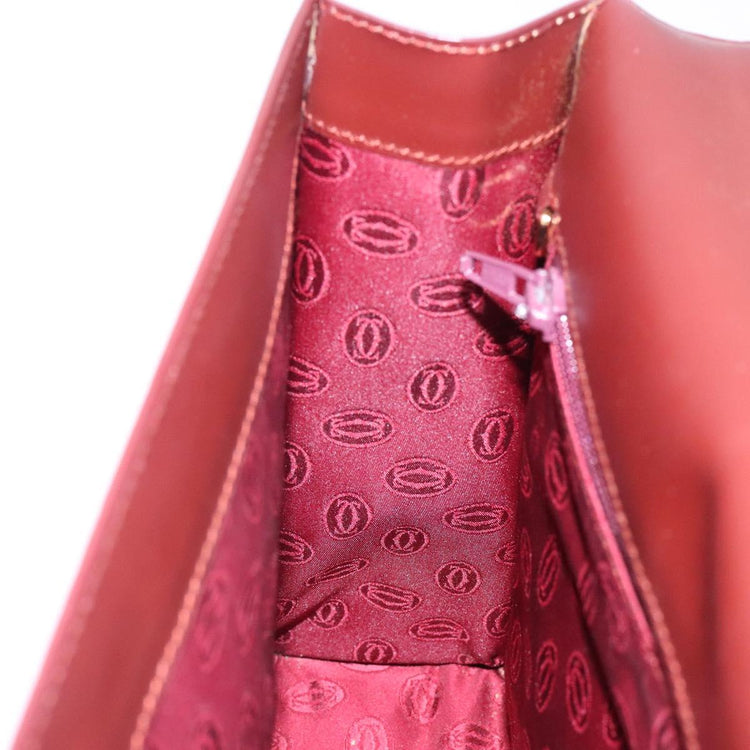 Vintage Cartier Red Classic Leather Bag