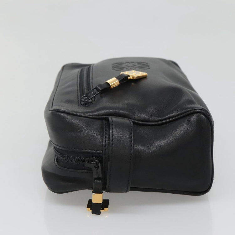 Vintage Loewe Anagram Clutch Bag Leather