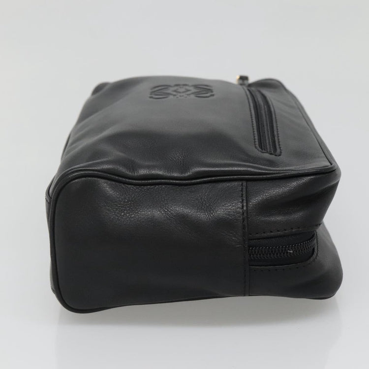 Vintage Loewe Anagram Clutch Bag Leather