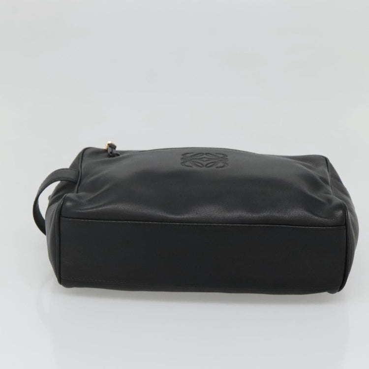 Vintage Loewe Anagram Clutch Bag Leather