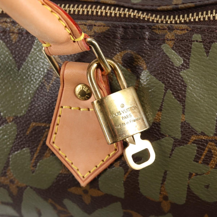 Vintage Louis Vuitton Monogram Graffiti Speedy 30 Bag