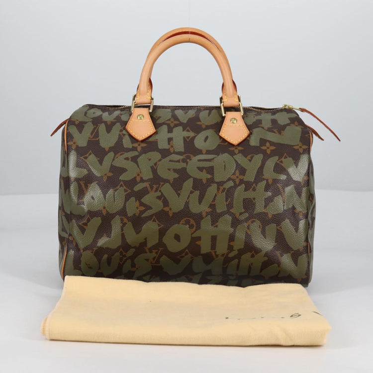 Vintage Louis Vuitton Monogram Graffiti Speedy 30 Bag