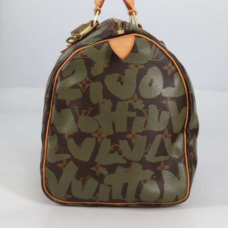 Vintage Louis Vuitton Monogram Graffiti Speedy 30 Bag