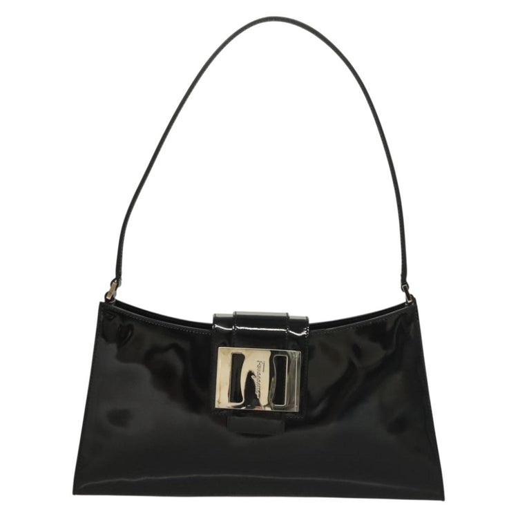 Vintage Ferragamo Leather Baguette Bag