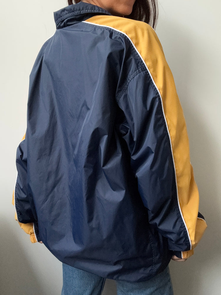 Vintage Nike Navy + Gold Windbreaker Jacket Size XL