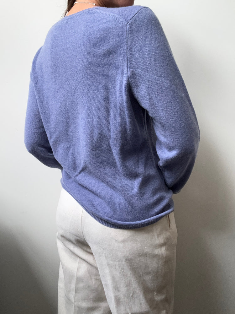 Vintage Periwinkle Cashmere Sweater Size Small