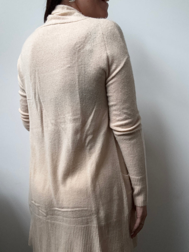 Vintage Beige Cashmere Cardigan Size XS