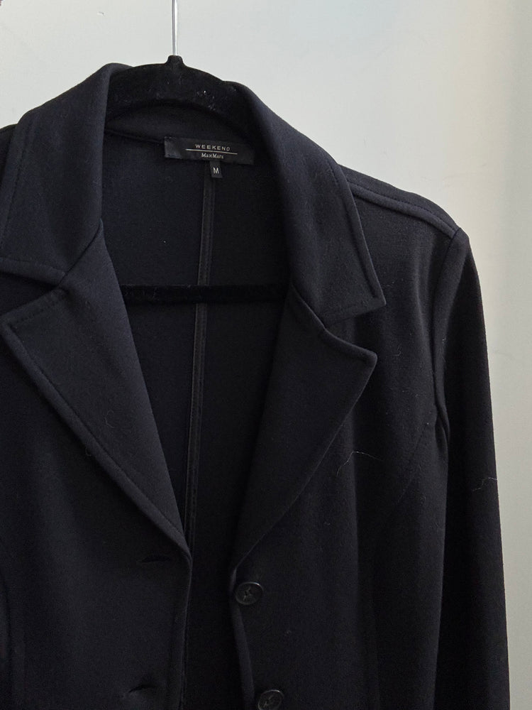 Vintage Weekend By Max Mara Black Fitted Blazer Size Medium