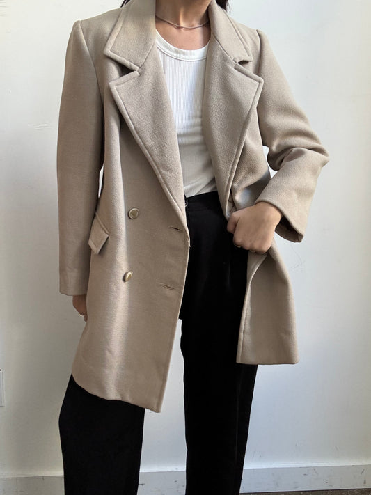 Vintage Ungaro Beige Blazer Style Jacket Size Large