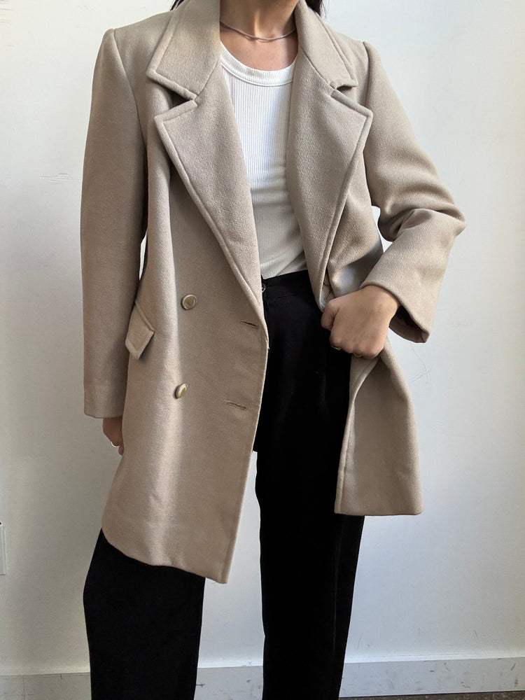 Vintage Ungaro Beige Blazer Style Jacket Size Large