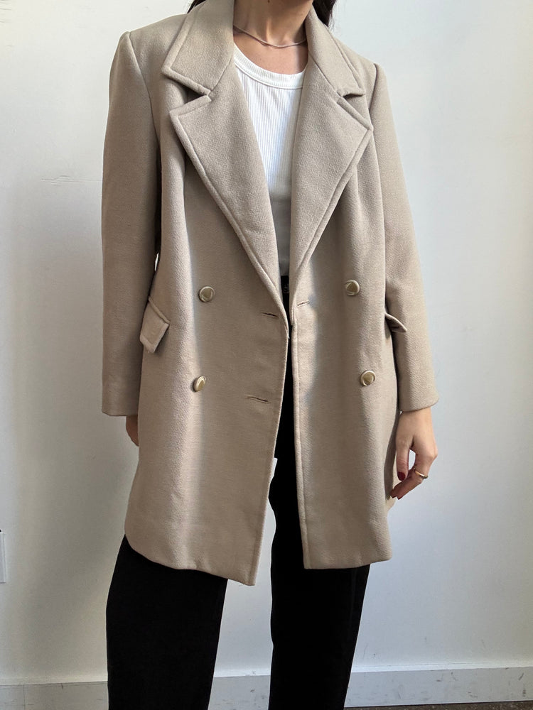 Vintage Ungaro Beige Blazer Style Jacket Size Large