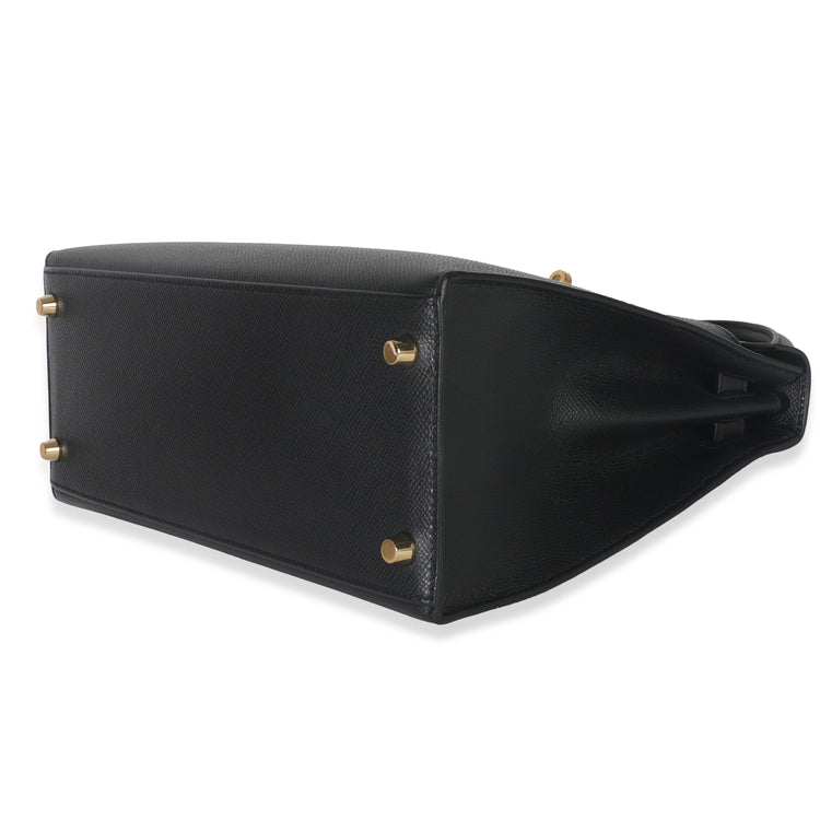 2020 Hermes Black Epsom Sellier Kelly 28