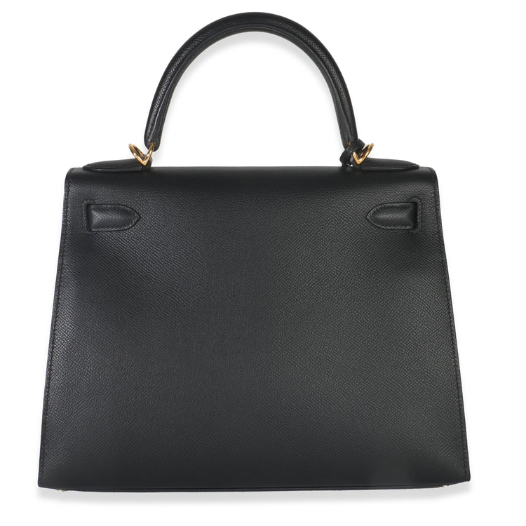 2020 Hermes Black Epsom Sellier Kelly 28